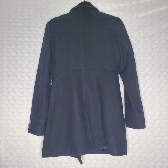 Bebe Black Peacoat Tailored Silhouette - Picture 4 of 4